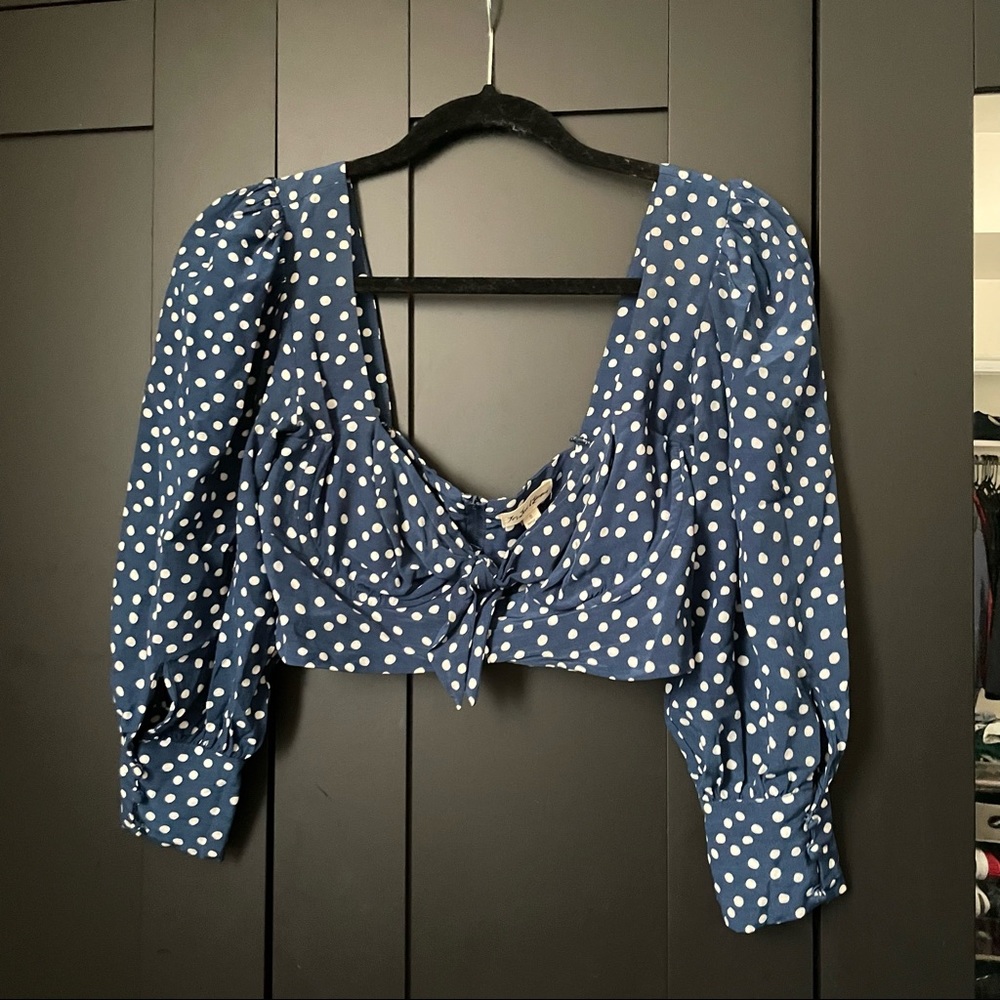For love and lemons bustier crop top blouse